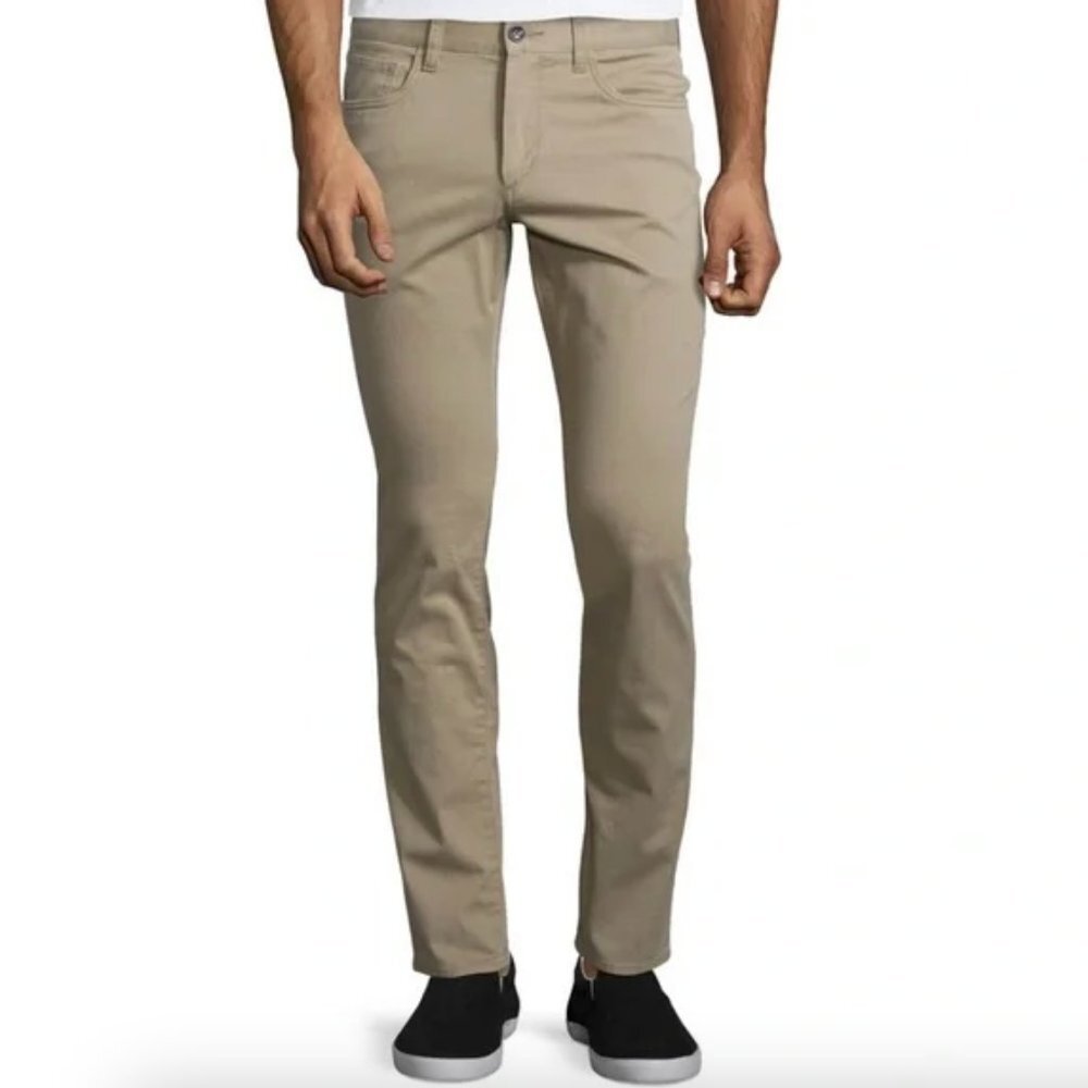 NWT Vince Five Pocket Stretch Cotton Pants Tan Mens Size 30 Style MR2932248 New